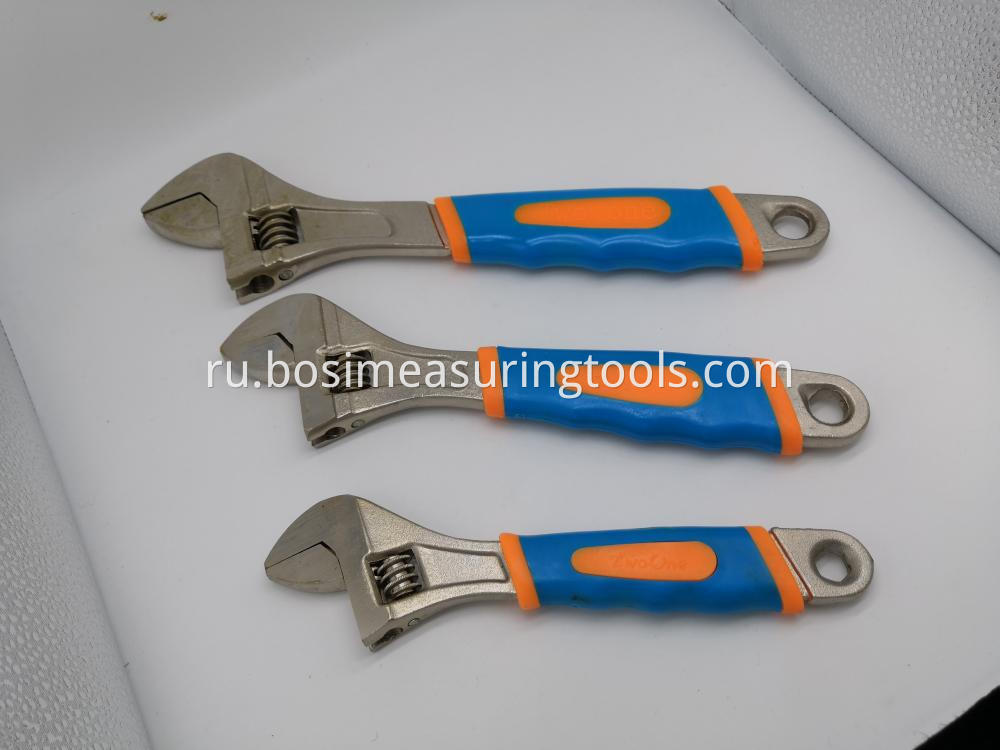 Double Color Adjustable Wrench 8''